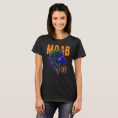 Moab Utah USA Coyote Design T-shirt (Voorkant volledig)