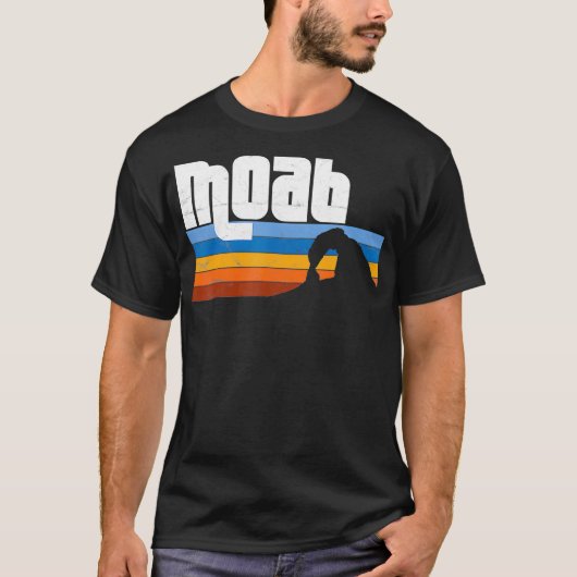 Moab Utah UT Arches Canyonlands Nationaal Park Ret T-shirt (Voorkant)