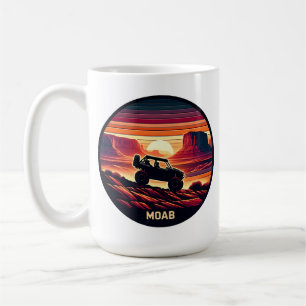 Moab Utah UTV Sunset Red Rocks Koffiemok