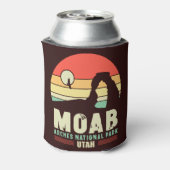 Moab Utah  woestijn Sunset Retro Souvenir 60s Blikjeskoeler (Blikje Achterkant)