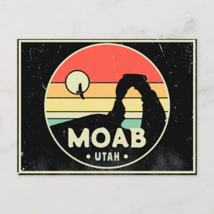 Moab Utah  woestijn Sunset Retro Souvenir 60s Briefkaart