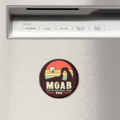 Moab Utah  woestijn Sunset Retro Souvenir 60s Magneet (Insitu (Vaatwasser))