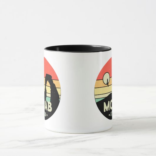 Moab Utah  woestijn Sunset Retro Souvenir 60s Mok (Midden)
