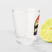 Moab Utah  woestijn Sunset Retro Souvenir 60s Shot Glas (Links)