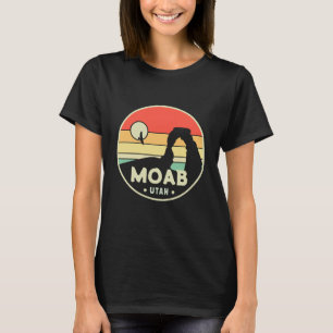 Moab Utah  woestijn Sunset Retro Souvenir 60s T-shirt