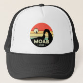 Moab Utah  woestijn Sunset Retro Souvenir 60s Trucker Pet (Voorkant)