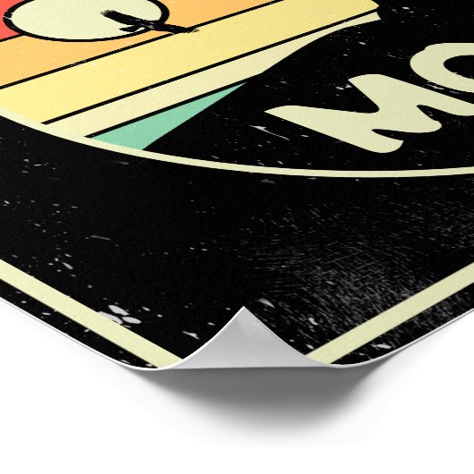 Moab Utah  woestijn Sunset Retro Souvenir 80s Poster (Hoek)