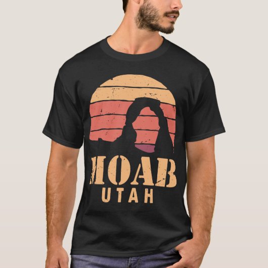 Moab Utah  woestijnzonsondergang T-shirt (Voorkant)