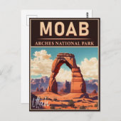 Moab Utah  - Zonneartsavontuur in openlucht Briefkaart (Voorkant / Achterkant)