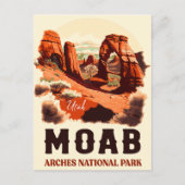Moab Utah  - Zonneartsavontuur in openlucht Briefkaart (Voorkant)