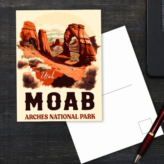 Moab Utah  - Zonneartsavontuur in openlucht Briefkaart