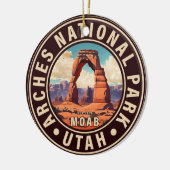 Moab Utah  - Zonneartsavontuur in openlucht Keramisch Ornament (Links)