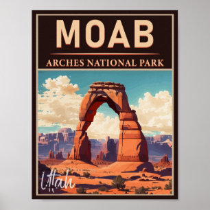 Moab Utah  - Zonneartsavontuur in openlucht Poster