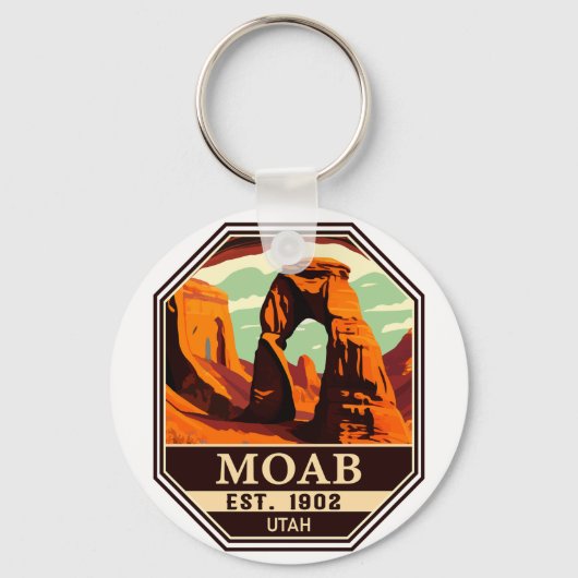 Moab Utah - Zonneartsavontuur in openlucht Sleutelhanger (Voorkant)