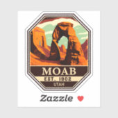 Moab Utah - Zonneartsavontuur in openlucht Sticker (Vel)