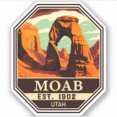 Moab Utah - Zonneartsavontuur in openlucht Sticker (Voorkant)