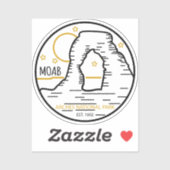 Moab Utah - Zonneartsavontuur in openlucht Sticker (Vel)