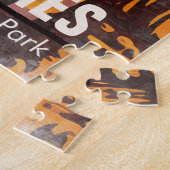 Moab Utah  Zonsondergang Bogen Waterverf Outdoor Legpuzzel (Zijkant)