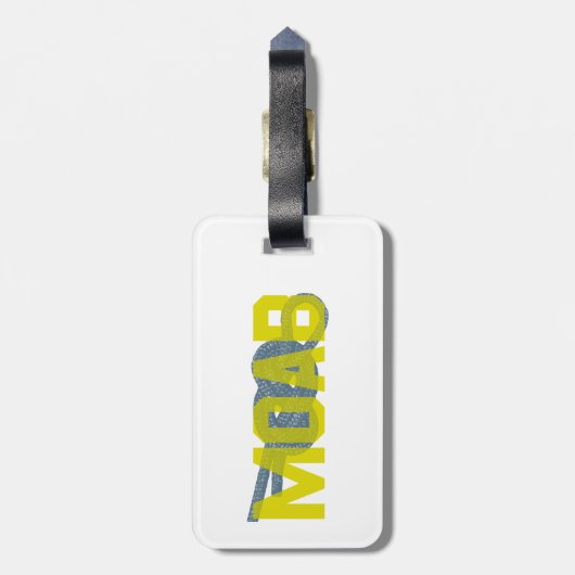 Moabafbeelding 8 Klimaatverandering Bagagelabel (Achterkant verticaal)