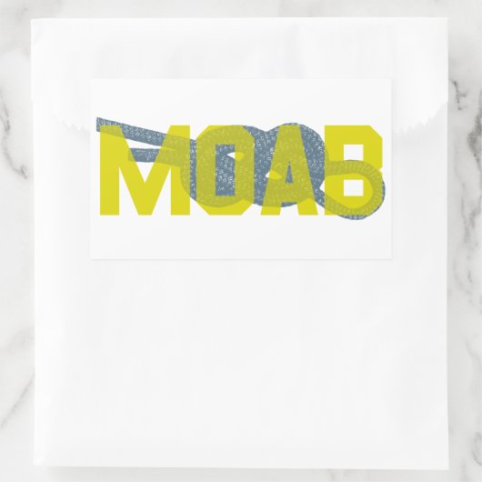 Moabafbeelding 8 Klimaatverandering Rechthoekige Sticker (Tas)