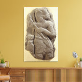 Moabite storm god, sjiitisch oeroud land van Moab, Canvas Afdruk (Insitu (Woonkamer))