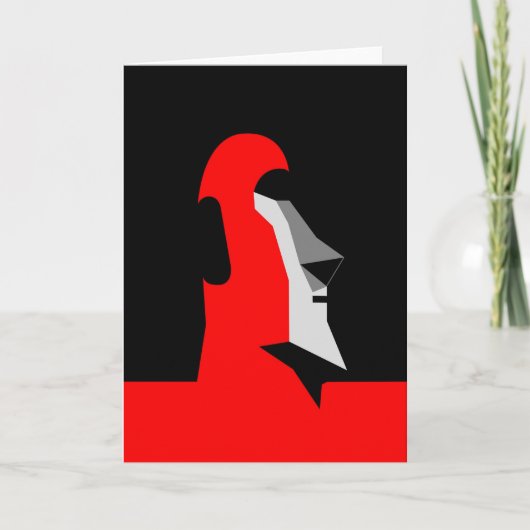 Moai Feestdagen Kaart (Voorkant)