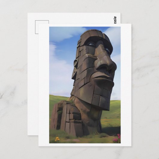 Moai on the Molehill Briefkaart (Voorkant / Achterkant)