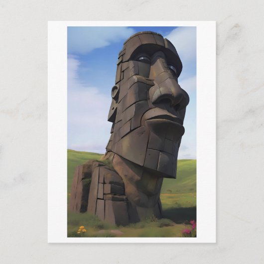 Moai on the Molehill Briefkaart (Voorkant)