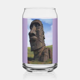 Moai op de Molehill Blikvorm Glas