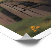 Moai op de Molehill Poster (Hoek)