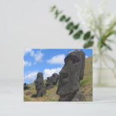 Moai op Paaseiland Briefkaart (Staand voorkant)