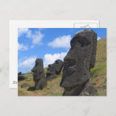 Moai op Paaseiland Briefkaart (Voorkant / Achterkant)