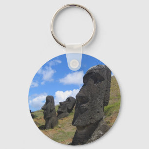 Moai op Paaseiland Sleutelhanger