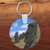 Moai op Paaseiland Sleutelhanger (Voorkant)