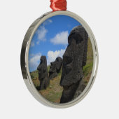 Moai op Rano Raraku, Paaseiland Metalen Ornament (Rechts)
