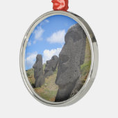 Moai op Rano Raraku, Paaseiland Metalen Ornament (Links)