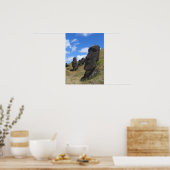 Moai op Rano Raraku, Paaseiland Poster (Keuken)