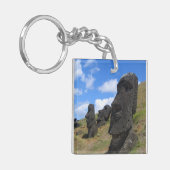 Moai op Rano Raraku, Paaseiland Sleutelhanger (Voorkant Links)