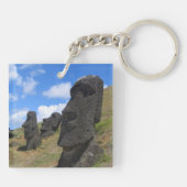 Moai op Rano Raraku, Paaseiland Sleutelhanger (Achterkant)