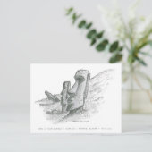 Moai, Paaseiland, Chili Briefkaart (Staand voorkant)