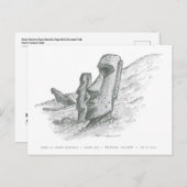 Moai, Paaseiland, Chili Briefkaart (Voorkant / Achterkant)