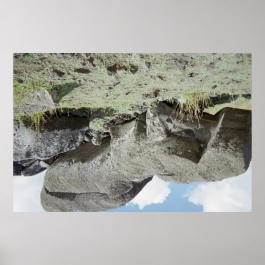 Moai Pit in de lucht Poster (Voorkant)