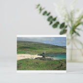 Moai standbeeld Anakena Beach Rapa Nui Paaseiland Briefkaart (Staand voorkant)