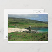 Moai standbeeld Anakena Beach Rapa Nui Paaseiland Briefkaart (Voorkant / Achterkant)