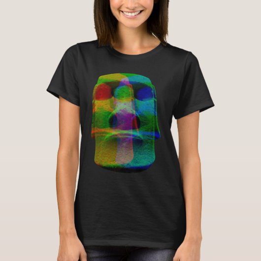 Moai-standbeeld Paaseiland Rapa Nui T-shirt (Voorkant)