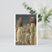 Moai standbeelden op Rapa Nui (Paaseiland) Briefkaart (Staand voorkant)