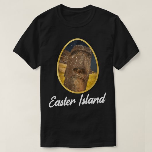 Moai Statue Easter Island at Night Easter Island13 T-shirt (Design voorkant)