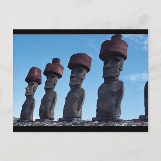 Moai Statues Briefkaart (Voorkant)