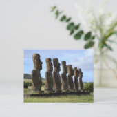 Moais in Paaseiland, Chili Briefkaart (Staand voorkant)