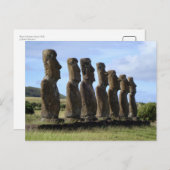 Moais in Paaseiland, Chili Briefkaart (Voorkant / Achterkant)